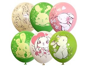 1103-2738 М 12"/30см ассорти рис Зайки