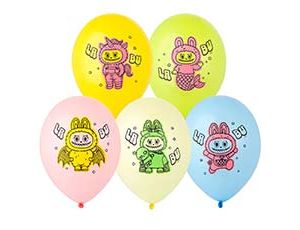 1103-3240 Шар с рис 14" Эльфы плюшевые куклы 2цв