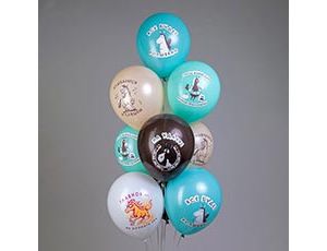 1103-3257 БК Шар 12" 1ст. 2цв. Лошадки