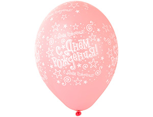 1103-3269 Шелкография пастель 14" С ДР Звезды роз