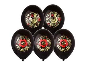 1103-3310 Шар с рис 14" Русский стиль Хохлома 2цв