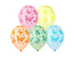 1103-3342 Шелкография неон 14" Бабочки