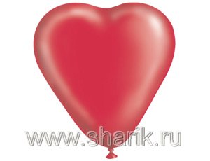 1105-0045 Сердце 25" Пастель Красное /Ит