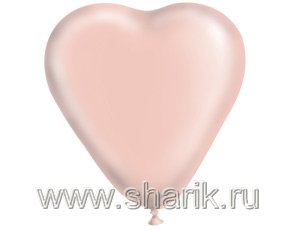 1105-0046 Сердце 25" Пастель Розовое /Ит