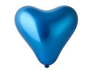 1105-0420 Е Сердце 11" Хром Blue