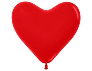 1105-0471 S Сердце 12"/30см Красный (015)пастель
