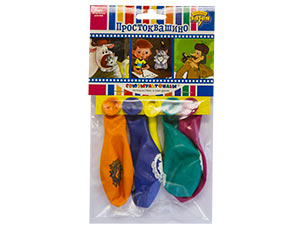 1111-0633 Набор шаров рис ДР Простоквашино 30см5шт