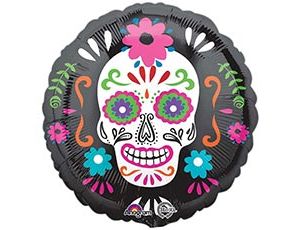 1202-2239 А 18" Череп веселый S40