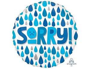 1202-4028 А 18" SORRY Слёзы Дождинки S40