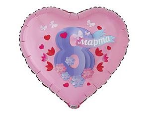 1202-4129 К 18" РУС 8 МАРТА Аппликация