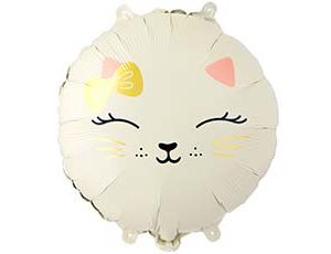 1202-4152 К 18" Кошечка с бантом бежевая