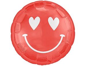 1202-4191 Р 18" Смайл с сердечками