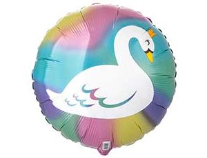 1202-4218 А 18" Лебедь пастель переливы S55