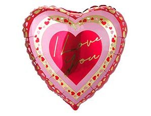 1202-4225 А 18" ILY Сердца S40