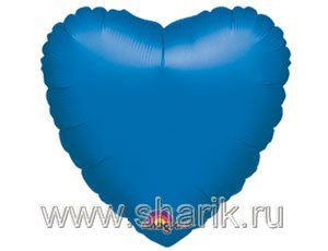 1204-0031 А Б/РИС СЕРДЦЕ 18" Металлик Blue