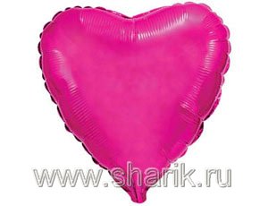 1204-0073 Ф Б/РИС 4" СЕРДЦЕ Металлик Purple(FM)