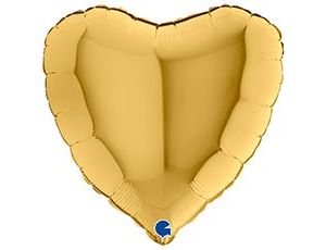 1204-1472 Г Б/РИС СЕРДЦЕ 18" Металлик Gold 5