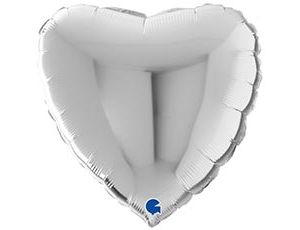 1204-1477 Г Б/РИС СЕРДЦЕ 22" Металлик Silver