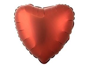 1204-1537 Г Б/РИС СЕРДЦЕ 18" Сатин Brick Red