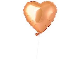 1204-1595 Р Б/РИС СЕРДЦЕ 9" Персиковый пух