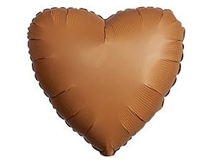 1204-1599 Ф Б/РИС 18" СЕРДЦЕ Choco Brown