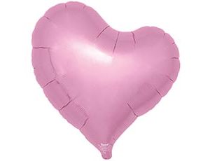 1204-1699 Т Б/РИС СЕРДЦЕ ИЗГИБ 18" Metallic Pink