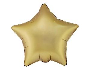 1204-1743 К Б/РИС ЗВЕЗДА 18" Сатин Gold Sateen