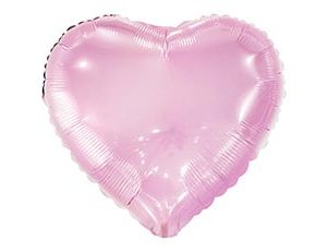 1204-1754 К Б/РИС СЕРДЦЕ 18" Пастель Pink