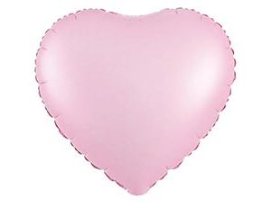 1204-1758 К Б/РИС СЕРДЦЕ 18" Сатин Pink