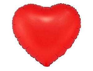 1204-1760 К Б/РИС СЕРДЦЕ 18" Сатин Sangria