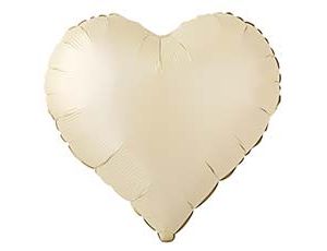 1204-1769 Г Б/РИС СЕРДЦЕ 18" Сатин Cream new