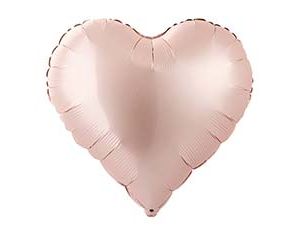 1204-1771 Г Б/РИС СЕРДЦЕ 18" Сатин Pastel Pink new