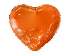 1204-1779 К Б/РИС СЕРДЦЕ 18" Металлик Orange