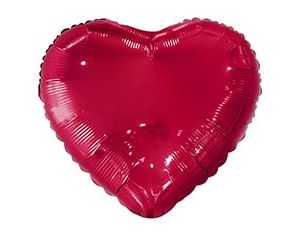 1204-1780 К Б/РИС СЕРДЦЕ 18" Металлик Burgundy