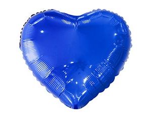 1204-1783 К Б/РИС СЕРДЦЕ 18" Металлик Navy Blue