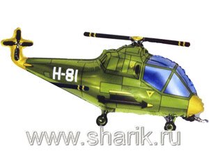 1206-0350 Ф М/ФИГУРА/3 Вертолет зеленый/FM