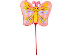 1206-1542 К М/ФИГУРА Бабочка розовая на палочке