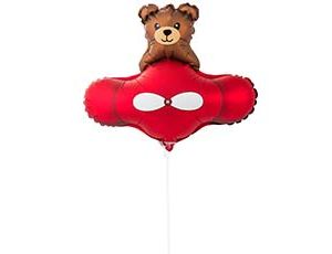 1206-1649 К М/ФИГУРА Мишка в самолете красном