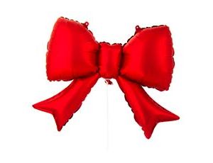 1206-1744 К М/ФИГУРА Бант красный сатин