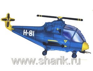1207-0941 Ф ФИГУРА/11 Вертолет синий/FM