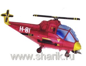 1207-0942 Ф ФИГУРА/11 Вертолет красный/FM