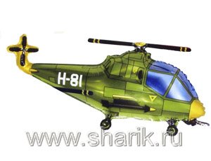 1207-0943 Ф ФИГУРА/11 Вертолет зеленый/FM