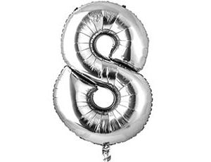 1207-3665 К ЦИФРА 8  26" Silver