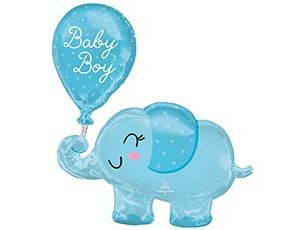 1207-4408 А ФИГУРА/P60 Слоник голубой BABY BOY