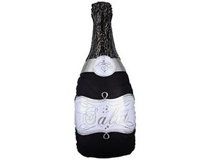 1207-4545 А ФИГУРА/P30 Бутылка шампанского черная