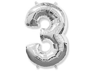 1207-4823 Ф ЦИФРА 3  40" Silver  без УП