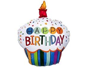 1207-5184 А ФИГУРА/P35 HB Кекс со свечкой радужный