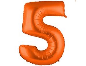 1207-5386 Г ЦИФРА 5  40" Пастель Orange