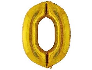 1207-5391 К ЦИФРА 0  40" Gold блеск