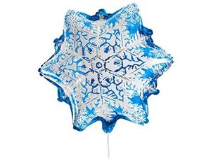 1207-5535 К ФИГУРА Снежинка узоры голубая